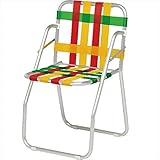 ニチエス　ＧＡＲＤＥＮ CHAIR ガーデンチェア　Ｆ-201　/　グリーン+イエロー＋レッド
