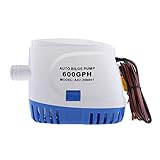 P Prettyia オートビルジポンプ　自動排水　24V 600GPH　 海水、汚水を船外に排出