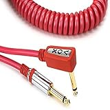 VOX ヴォックス ケーブル ギター&ベースシールド カールコードタイプ 長さ 9m レッド VCC90