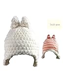 【子供服】 kids zoo (キッズズー) ドットモケット・ラメボーダー耳付きキャップ帽子 44cm，48cm W65400