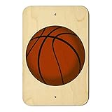 バスケットボールボールホームビジネスオフィスSign 6" x 9" SIGN.WOOD.9X6.Z000298_8