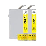 【SEASKY】 ICY50 イエロー 染料 2個セット エプソンプリンター用 互換インク ISO9001認証工場 (IC50 IC6CL50)
