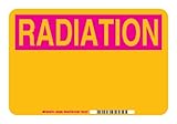 Brady 88935 Self Sticking Polyester, 10" X 14" Radiation Sign Legend "(Blank)" [並行輸入品]