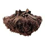 Buenos Ninos ベビー女児用 無地ダンスチュチュPettiskirt 1 - 10T US サイズ: 3-4T/90 カラー: ブラウン