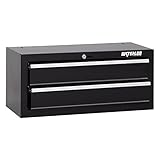 Waterloo Shop Series 26 in. Black 2 Drawer Intermediate Chest [並行輸入品]