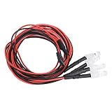 4pcs RC LEDライト LED RCカーライト RCライト LEDライト RCパーツ 5mm ヘッドライトテールライトセット RCモデルカートラック RCカー用LEDヘッドライト (2号灯 光)