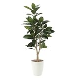 造花 観葉植物 「ゴムの木 125cm」 光触媒(空気清浄) インテリアグリーン 鉢植え