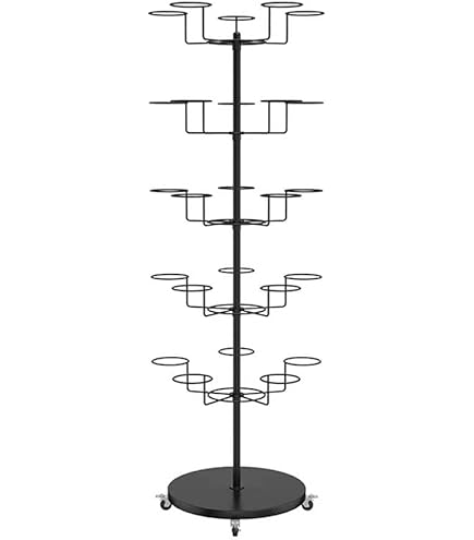 Amazon｜商業 動産 メタルハットキャップディスプレイスタンド
