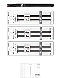 クツワ HiLiNE 消しゴム ペン磁ケシ レッド RE034RD 【替え消しゴム 3パック セット 】+ 画材屋ドットコム ポストカードA