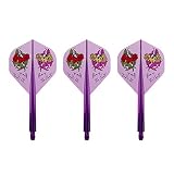 トリニダード(TRiNiDAD) CONDOR AXE Rose of the Heart 岩田夏海 選手モデル コンドルアックス ローズ オブ ザ ハート ダーツ フライト Standard M クリアパープル