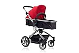 LA Baby Red Oak Standard Stroller, Red/Black by LA Baby