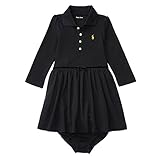 ラルフローレン ドレス ワンピース 12M ブラック ブルマ付き 長袖 ベビー 女の子 子供服 [並行輸入品]