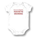 Lo Baby Boy/Girlホワイトレッド' If You Are ReadingこのPass Me to Grandma '印刷