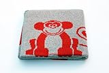 Eco Friendly Cotton Baby Blanket - Animals Spice - Made in USA by Bluebird Blanket