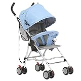 (ヘラサ)Herasa　ベビーカー　折りたたみ　軽量　通気性良い　B型ベビーカー バギー uvカット【対象月齢:６ヶ月~3歳頃】 (青)