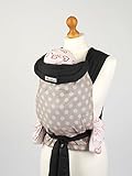 Palm and Pond Mei Tai Baby Sling Carrier - Grey with Pink Polka Dots by Palm&Pond