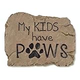 Carsonホームアクセント13028 Kids pawsガーデンストーン