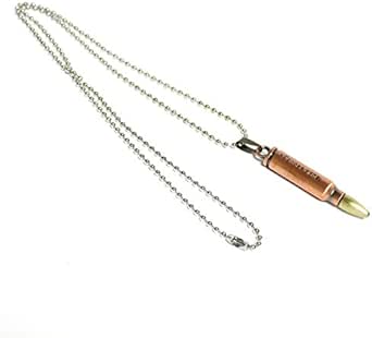 Amazon Co Jp 弾丸 銃弾 ネックレス ステンレス製 ヴィンテージ加工 ジュエリー