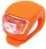 光って安全、光り方 ３パターン、ＬＥＤシリコンライト 【2個セット】 バック に 傘 に 自転車 に 【交通安全用品】 (オレンジ)