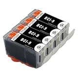 BCI-7e PGBK 4本 染料 互換インクカートリッジ 大容量 互換品 BCI-7e/9 互換インク 純正品併用 個包装 大容量 ICチープ搭載 残量表示 PIXUS MP970 MP960 MP950 MP830 MP810 MP800 MP610 MP600 MP500 iP7500 iP5200R iP4500 iP4300 iP4200 MX850
