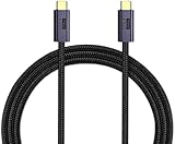 【BOUENN】Type C to Type C USB PD3.2 /USB4ケーブル 1M 【20Gbps転送 100w急速充電 8K/60Hz 4K/120Hz映像出力 PD3.0/QC3.0対応 】Type C ケーブル MacBook/MacBook Pro/iPad Pro/Nintendo Switch/Xperia/Galaxy/Google Pixel等Type-C機種対 超高耐久編組ナイロン (I字型1M)