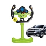 ハンドルおもちゃ - 子供の車のおもちゃ ドライブハンドルおもちゃ 垂直シミュレーションステアリングホイールおもちゃ インタラクティブな運転おもちゃ 光、音楽、サウンド付きカーシート用ハンドルおもちゃ 男の子、女の子向けの運転席ごっこおもちゃ