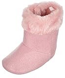 Weeキッズベビー女の子" Sparkle Faux Shearling "ブーツ カラー: ピンク