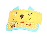 子供日保護帽子子猫2?4歳でない夏の帽子（黄色）