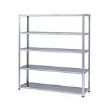 ステンレスラック 力量タイプ 幅150×奥行45×高さ180cm 5段 ステンレスSUS-304 150kg/段