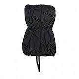 足カバー ベビー 子供 日本製 長さ19cm 防風 防水 裏アルミ フットカバー ブラック フリー