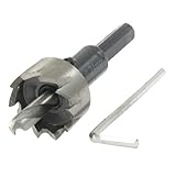 uxcell バイメタルホールソー　六角レンチ　トライアングルシャンク　HSS　24mmの切削直径　6mmのツイストビット直径