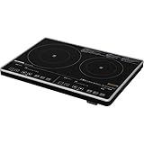 アイリスオーヤマ 2口IHクッキングヒーター 音声でお知らせ 200Vタイプ IHC-S225-VB