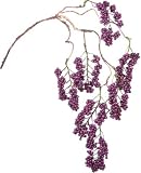 ポピー 造花 ワイルドベリーブランチ 全長54cm・房長10cm パープル ワイルドベリーブランチ全長54cm・房長10cmパープル 【3点】