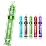 Nevoks Bar C800 電子タバコ ニコチン タール無し 本体 使い捨て スターターキット 持ち運び シーシャ アソチネート キック感 禁煙 (グリーンアップル5本セット)