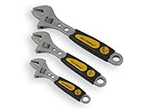 Olympia Tool 01-076 3-Piece Adjustable Wrench Set: 6-Inch, 8-Inch, 10-Inch Cushion Grip [並行輸入品]