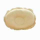 エルフ ベビー(Fairy Baby)オーガニックコットンドーナツ枕 ベビーピロー 絶壁防止 出産祝い チェック柄 ベージュ