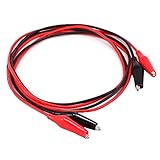 ワニ口 クリップ コード 1m プラス マイナス 2本 セット (5A)