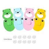 Comcome No Finger Pinch Children Safety Form Window and Door Stopper, Finger Pinch Guard, 4 Pack, w/