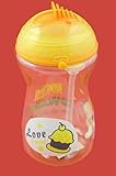 Home Value Kids Straw Water Bottle 14 Ounce (Orange) [並行輸入品]