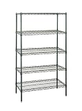 QuantumワイヤShelving 4-shelfスターターユニット – Proform 30" x 36" x 54" シルバー WR54-3036P-5