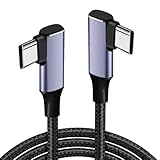 USB Type C ケーブル 1M【PD対応 100W 急速充電】 L字 USB-C & USB-C ケーブル USB2.0対応 タイプC MacBook iPad Pro Xperia Galaxy各種対応