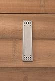 Brass Accents Inc A05-P5350-619 Arts & Crafts Push Plate - Satin Nickel