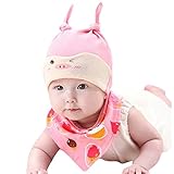 （サクララ）Sakulala ベビー 赤ちゃん 新生児用　帽子 ハット 角 付き キャップ と スタイ ビブ よだれ掛け 子ども 幼児 綿 女の子 男の子 2 点セット ひよこ