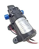 小型 電動 ウォーター ポンプ ダイヤフラム DC12V 散水 吸水 洗車 排水 等 汎用 (ネジ M17mm P1.5)