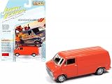 Johnny Lightning 1/64 ダッジ トレーズマン バン 1976 オレンジ Tradesman Van ミニカー [並行輸入品]