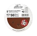 ALI INDUSTRIES 4340 8 Hole Hook and Loop 220 25 CT Grit Disc, 5-Inch, 50-Pack [並行輸入品]