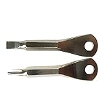 ixaer ドライバー ねじ回し 2種セット プラスドライバー＆標準ねじ回し 携帯用 キーホルダー式 アウトドア 修理ツール (シルバー)