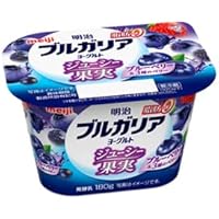 Amazon | 明治 ブルガリアヨーグルト脂肪0 ジューシー果実 苺 180g