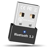 Bluetooth アダプタ 5.3 Bluetooth レシーバー USB ブルートゥース アダプタ ドングル 後付け 無線 ミWindows 11/10/8.1/7対応 Mac/OS/IOS 非対応 挿し込で即利用 エレコム Bluetooth USB 超低遅延 小型 簡単な操作 最大通信距離20M-30M 日本語取扱説明書付き