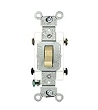 Leviton CSB2-20I 20 Amp, 120/277 Volt, Toggle Double-Pole AC Quiet Switch, Commercial Grade, Groundi